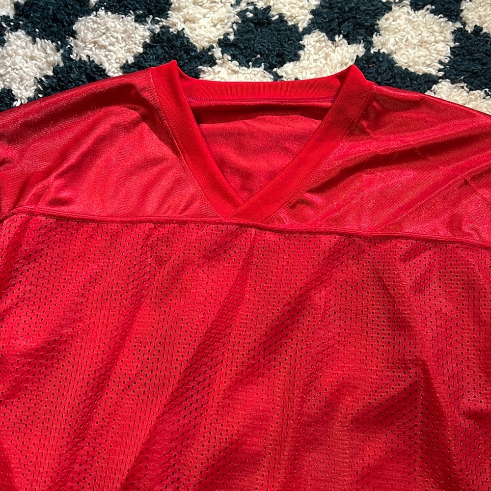 Red Plain Jersey